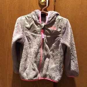 Toddler girl North Face jacket with hood